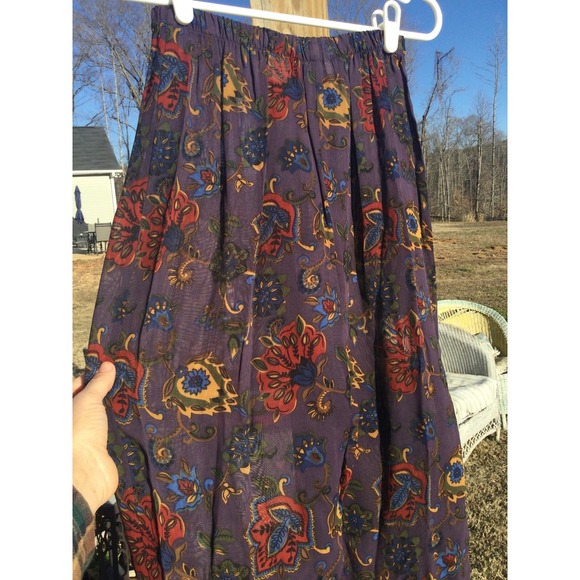 Vtg Ann Taylor womens stretchy pants P petite sheer purple 90s in living color - Picture 5 of 11